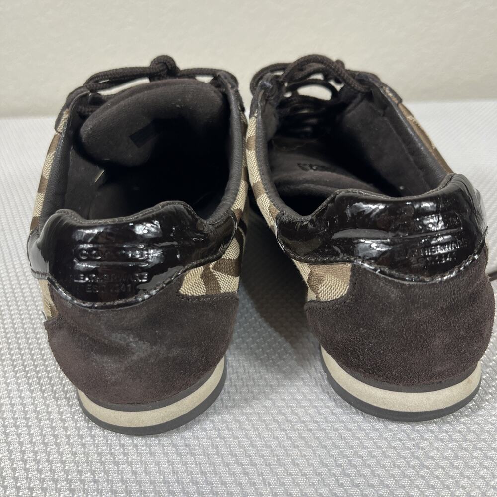 COACH KATHLEEN Brown Classic Women’s Sneakers Size‎ 6.5M - Picture 4 of 12